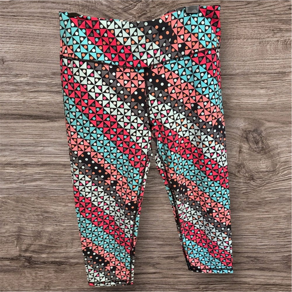 Victoria's Secret Kids Leggings - Multicolor Geometric Pattern